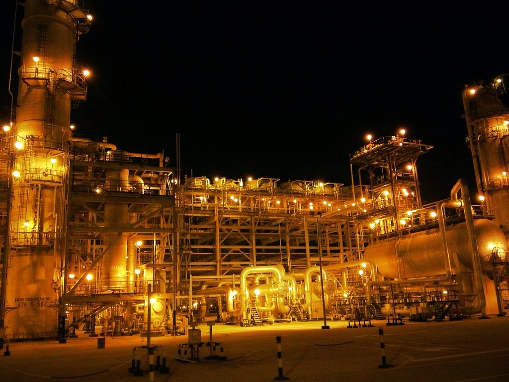 Gas Plant at night Night view of Gas Plant at Jubail indus… Flickr
