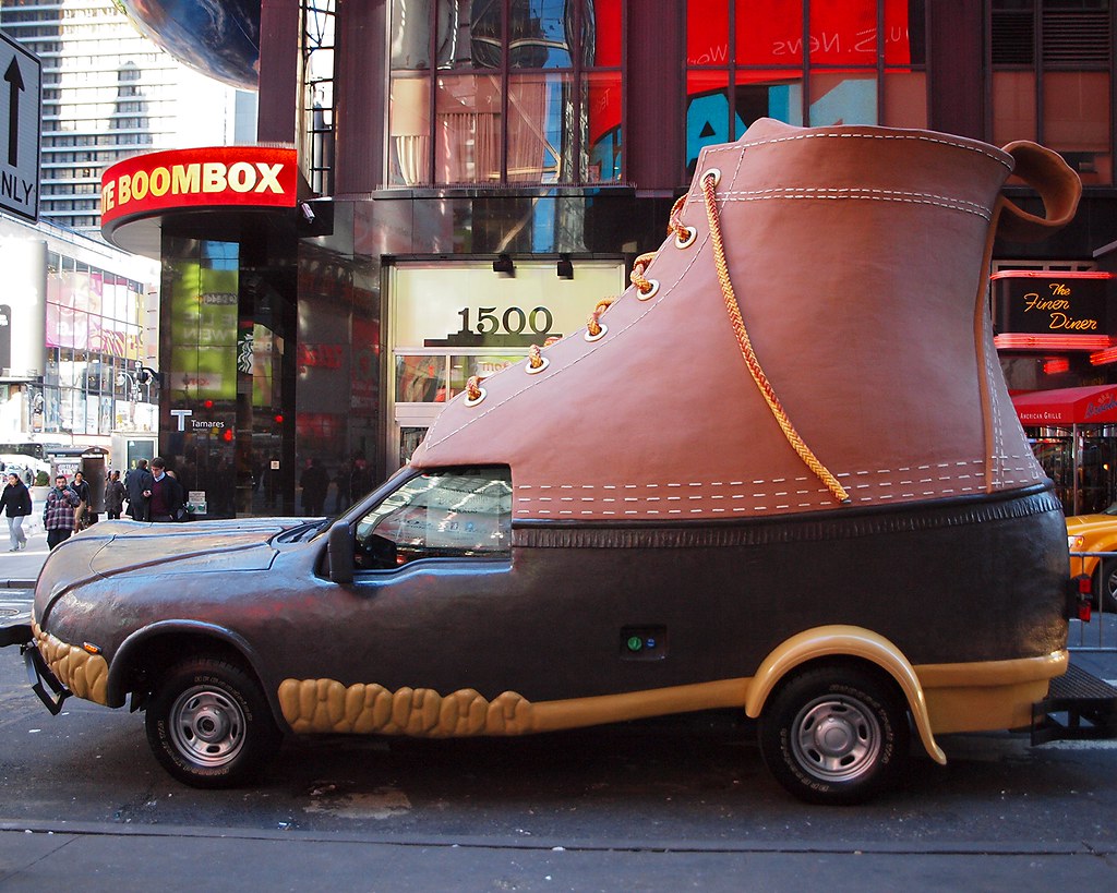 L.L. Bean Bootmobile Hunting Boot Car, Times Square, New Y… Flickr