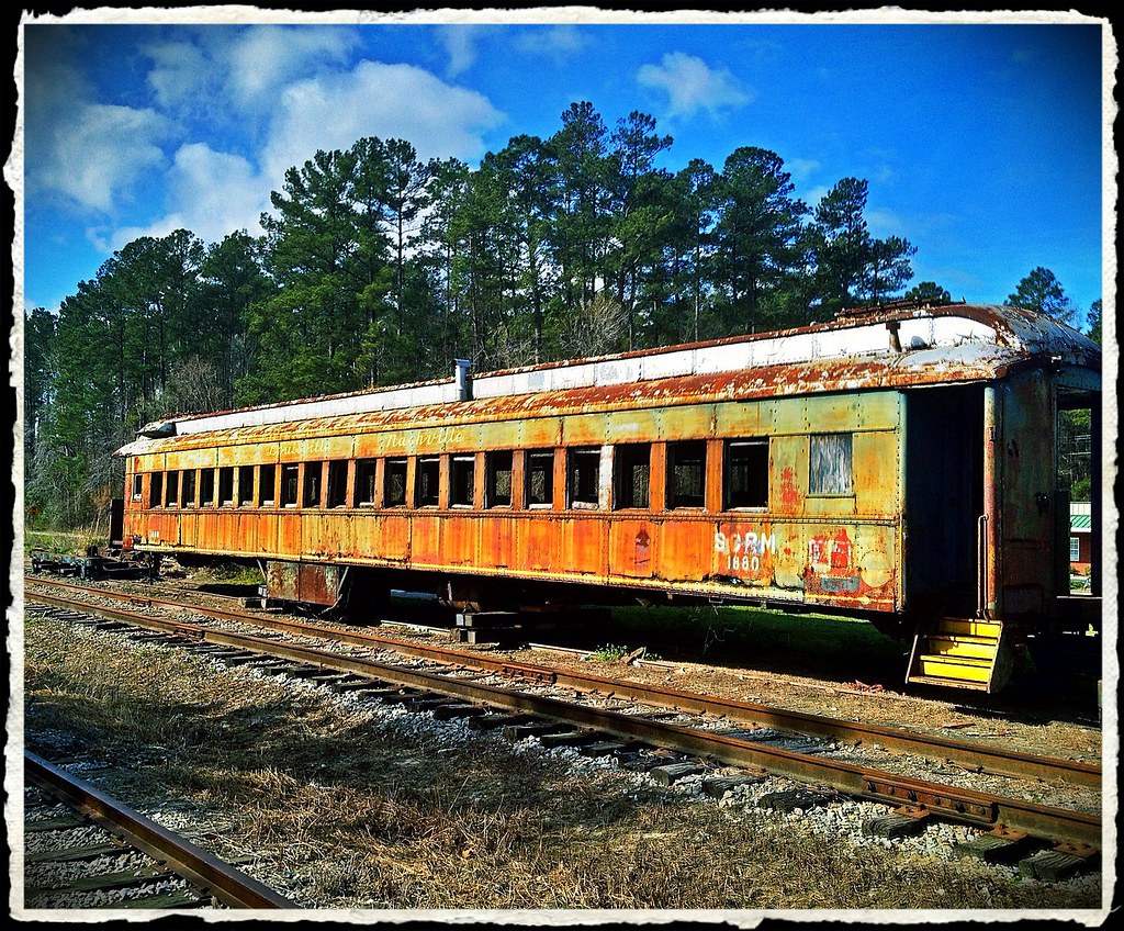 Abandoned railroad car rural South Carolina Ol 1880 Steven Ament