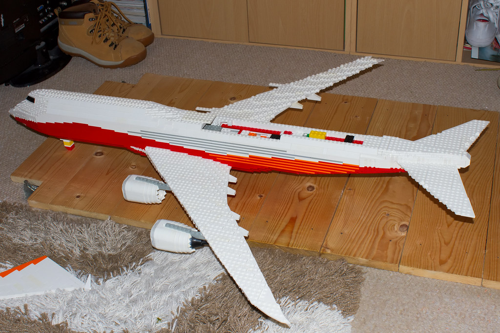 Lego Boeing 7478I Progressing slowly with the model. I ha… Flickr