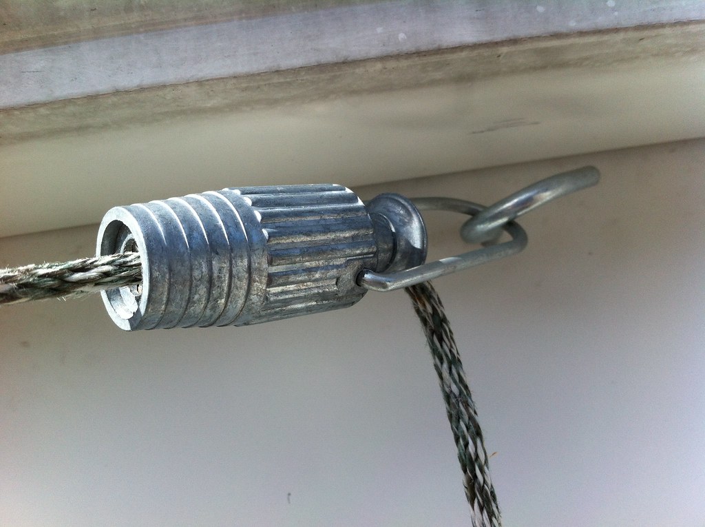 Clothes Line Tensioner This is a tensioner, used to keep a… Flickr