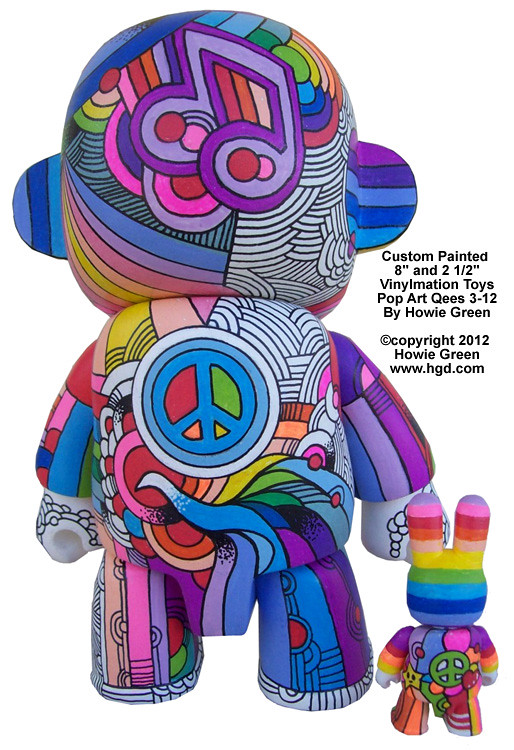 Custom Qee Vinyl Pop Art Toys 312 A couple of Pop Art cus… Flickr