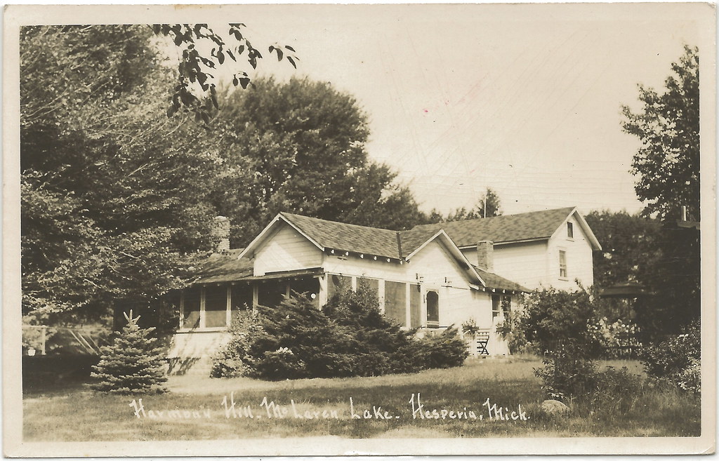 SW Hesperia MI RPPC Harmony Hill Resort Lodge and Cottages… Flickr