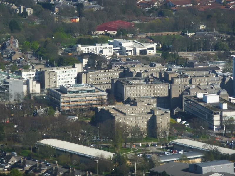 Aberdeen Royal Infirmary Pink Zone Map