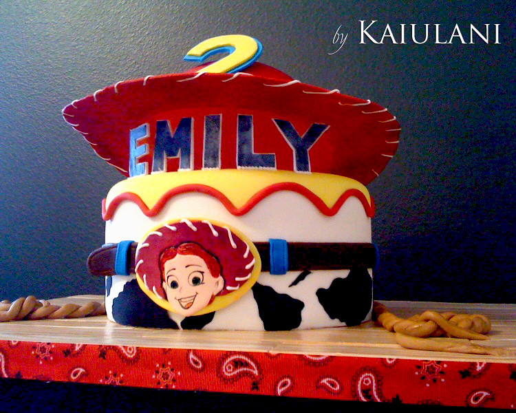 Emily's Toy Story Hand painted belt buckle of Jessie from