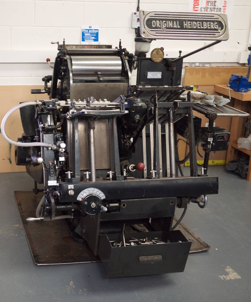 Heidelberg Platen 3 Heidelberg 10x15 Platen printing press… Steven