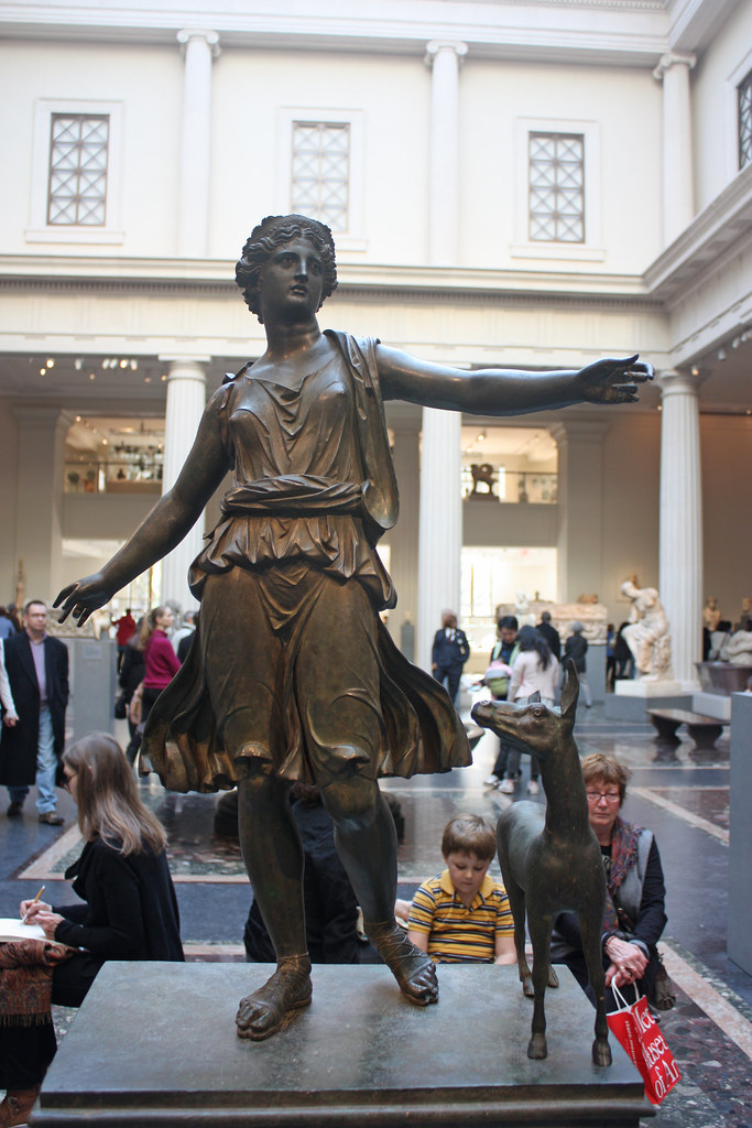 Bronze Statue of Artemis and a Deer Bronze Statue of Artem… Flickr