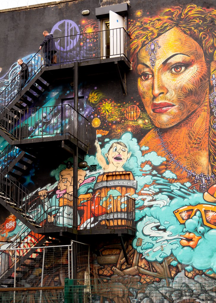 Wall Mural Northern Quarter, Manchester, 28/2/12. Transport Pixels