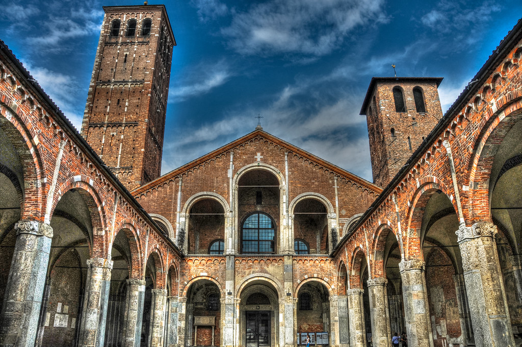 Basilica of Sant'Ambrogio (Saint Ambrose) Milan Italy Flickr