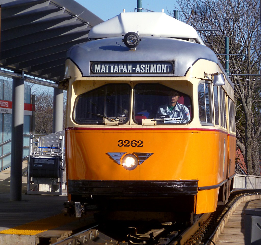 Mattapan Trolley at Ashmont Station Taken through that ann… Flickr