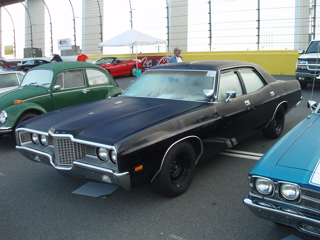 police car 1971 Ford Custom 500 police car with a 429 blue65pv544