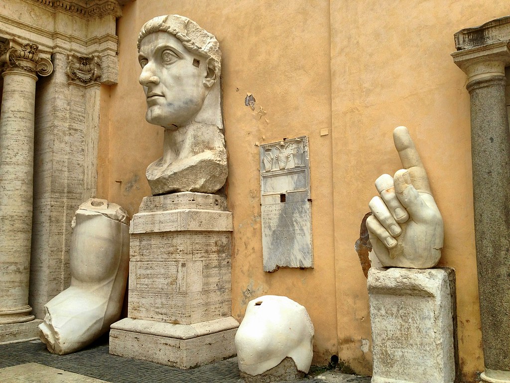 Surviving Pieces of Giant Statue of Emperor Constantine, M… Flickr