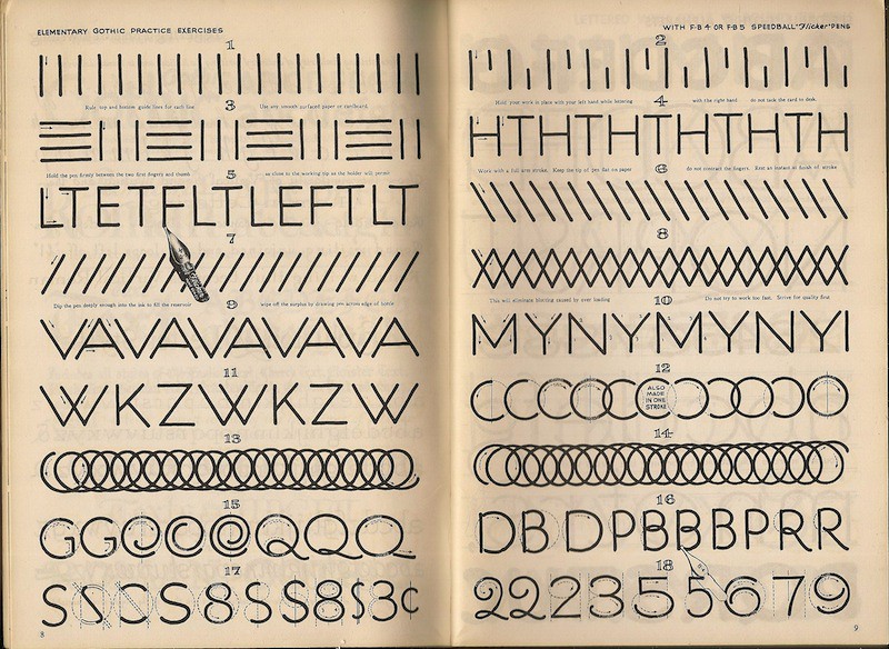 20th Edition Speedball Textbook For Pen and Brush Letterin… Flickr
