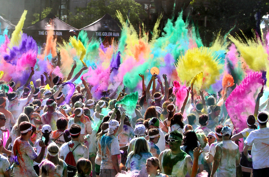 Color Run Seattle 2 The throwing of the colors at The Seat… Flickr