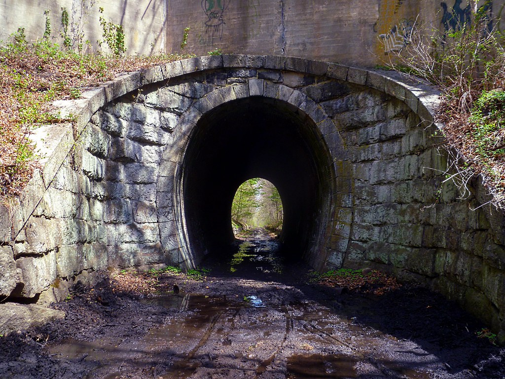 abandoned railroad tunnel, Holliston MA This railroad line… Flickr