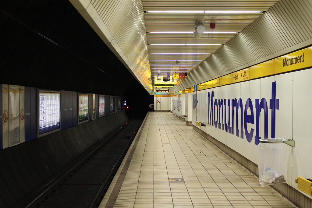 Tyne & Wear Metro Stations Monument Platform 3 at the Ty… Flickr