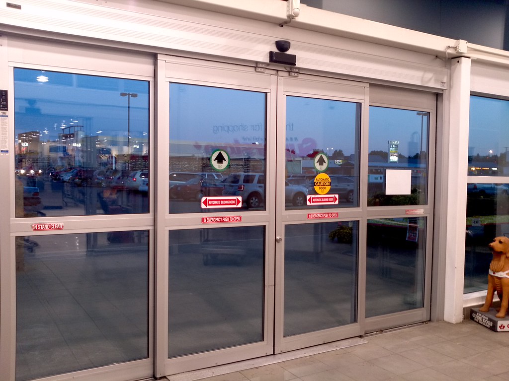 Automatic Door Missing Decal This set of automatic sliding… Flickr
