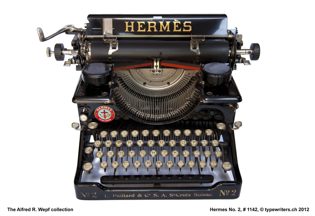 Hermes No. 2 Hermes Standard 2 typewriter, 1142 (1923). … Flickr