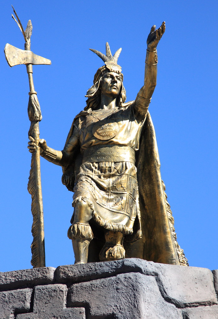 Pachacutec Statue, Cusco, Peru Statue of Pachacutec , Inca… Flickr