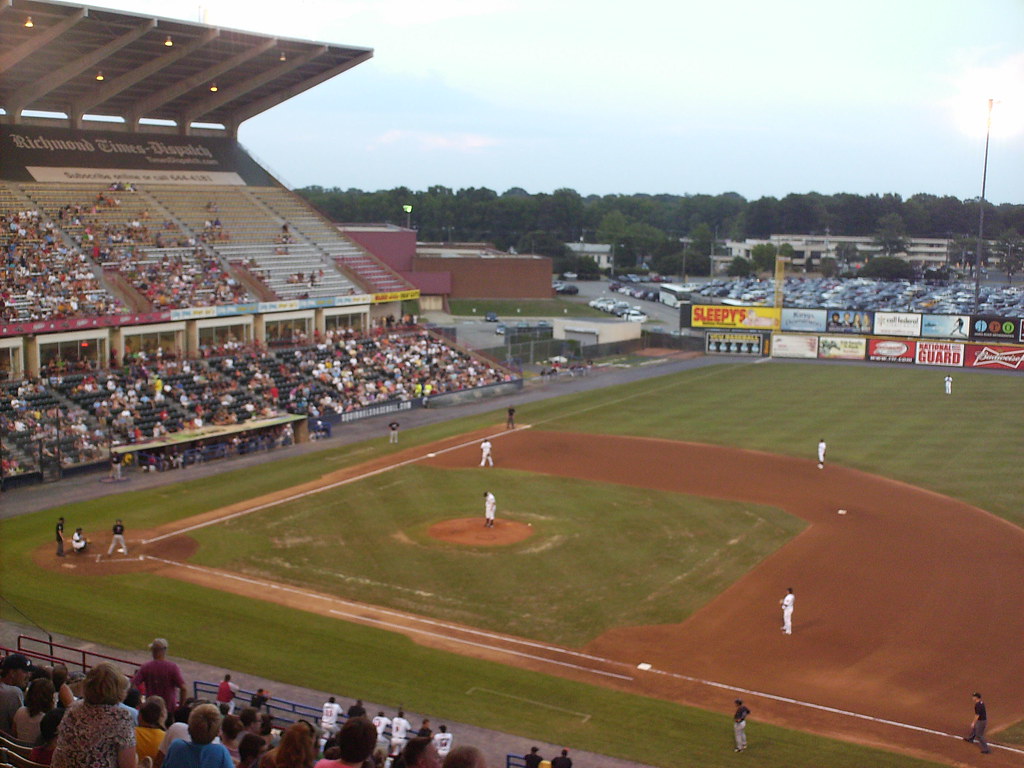 Richmond 13 The Richmond Flying Squirrels on the field at … Flickr