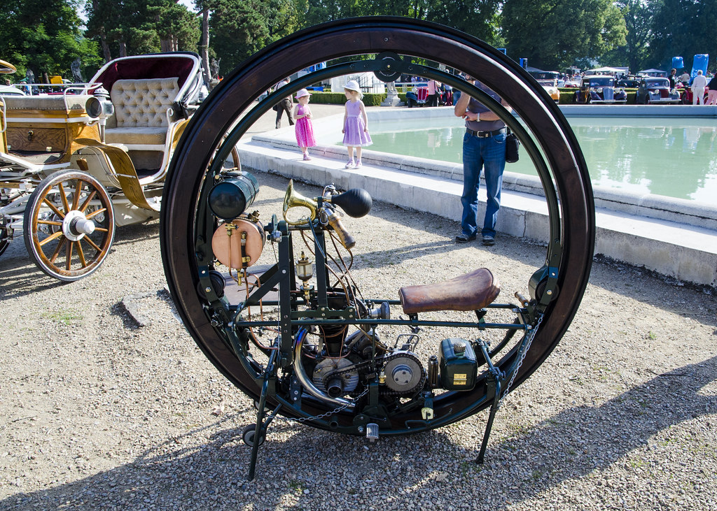 Monowheel motorcycle (1894) A replica of the original desi… Flickr