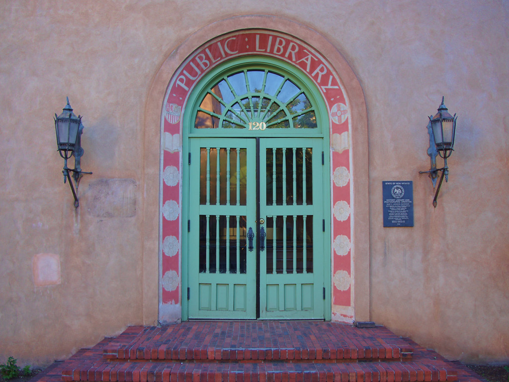 NM Public Library Door Door to the New Mexico Public Libra… Flickr