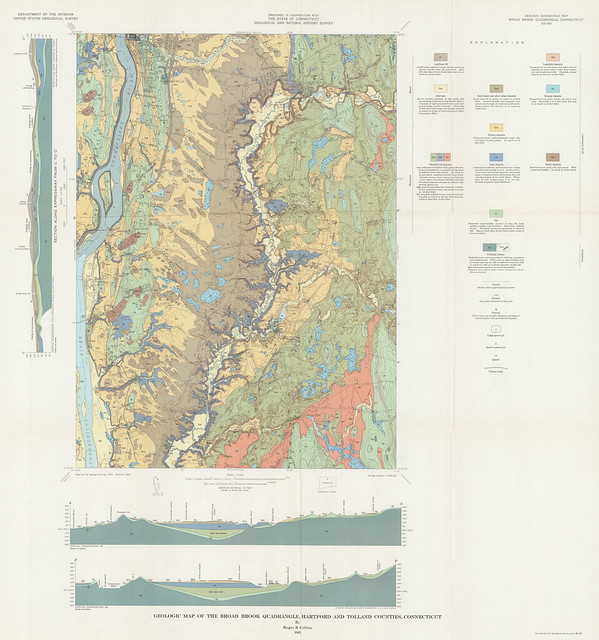 Geologic Map of The Broad Brook Quadrangle,Hartford and Tolland