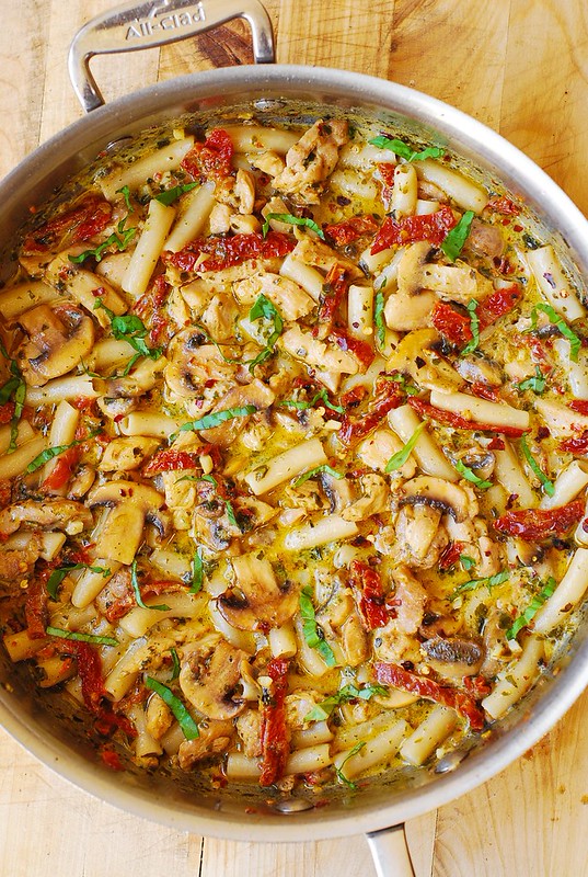 Pesto Chicken Pasta with Mushrooms Julia's Album