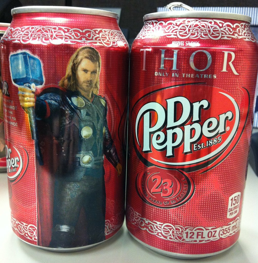 Thor Dr Pepper can (2011) Part of the Thor Dr Pepper colle… Flickr