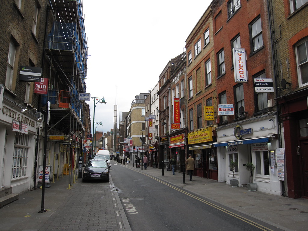 Brick Lane View along Brick Lane in East London, England. … Flickr