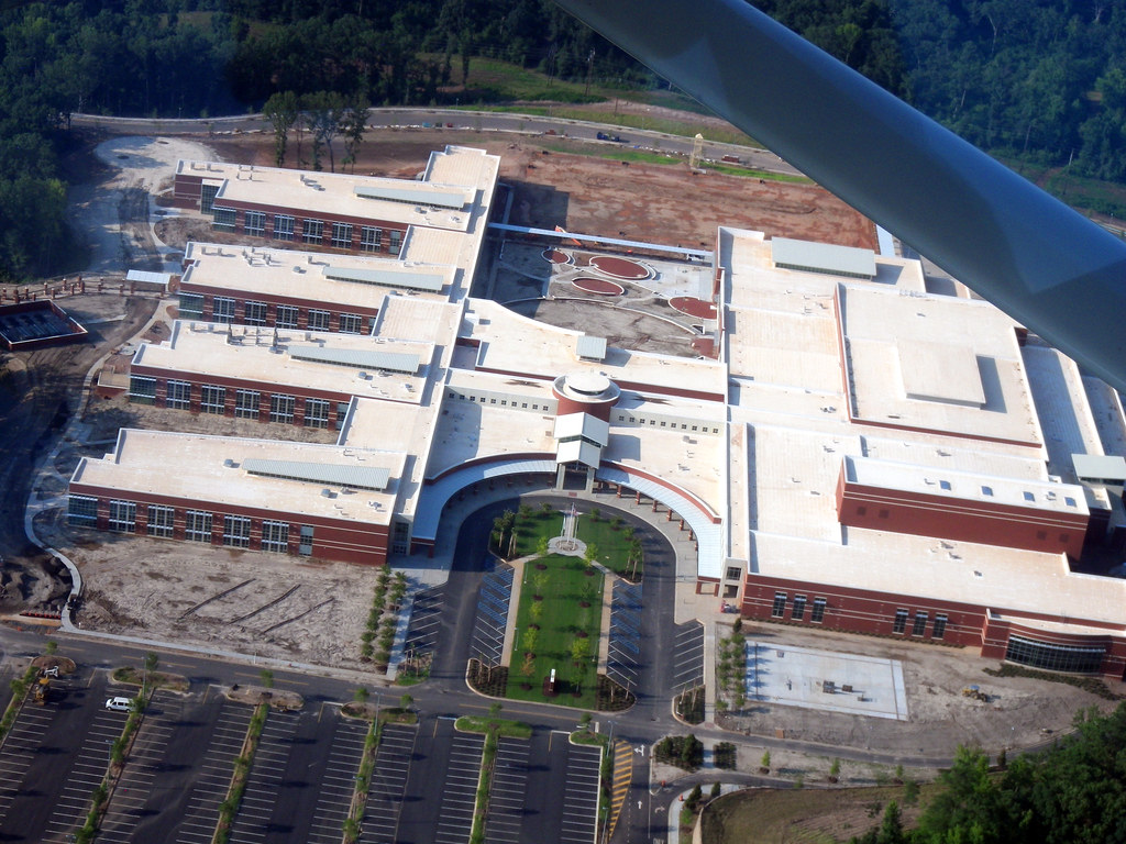 Aerial View of River Bluff High School A view just weeks b… Flickr