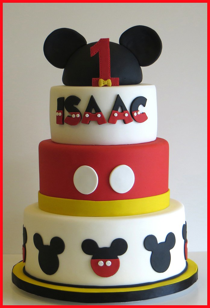 Mickey Mouse inspired cake 4 tier cake made to celebrate I… Flickr
