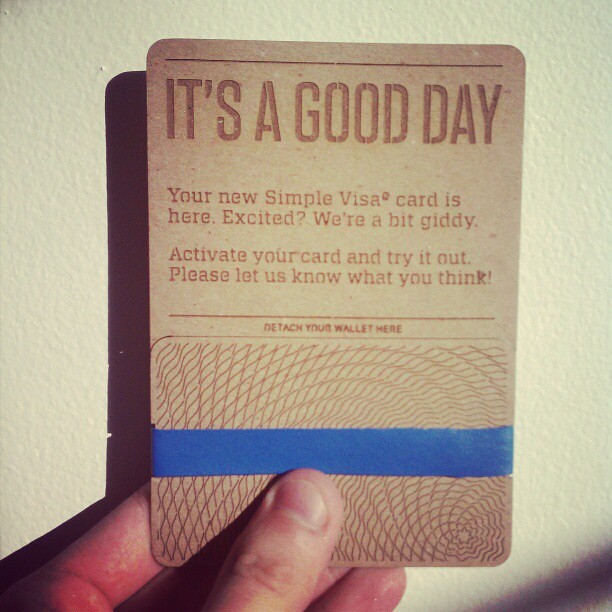 Simple debit cards come on a cool laser cut card. via Inst… Flickr