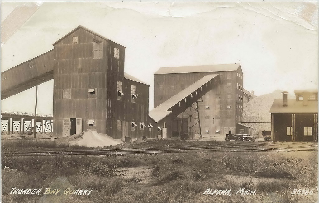 NE Alpena Rockport MI RPPC 1920s Thunder Bay Limestone Qua… Flickr