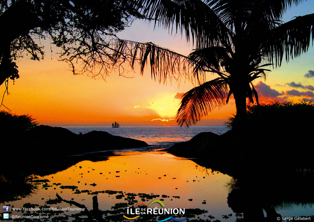Coucher de soleil à SaintPaul, île de La Réunion, Sunset