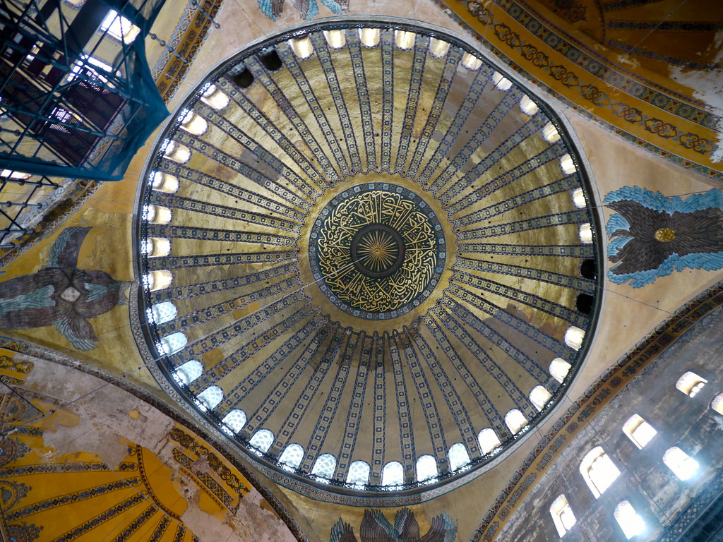 Istanbul, Turquie Basilique Sainte Sophie La coupole semb… Flickr
