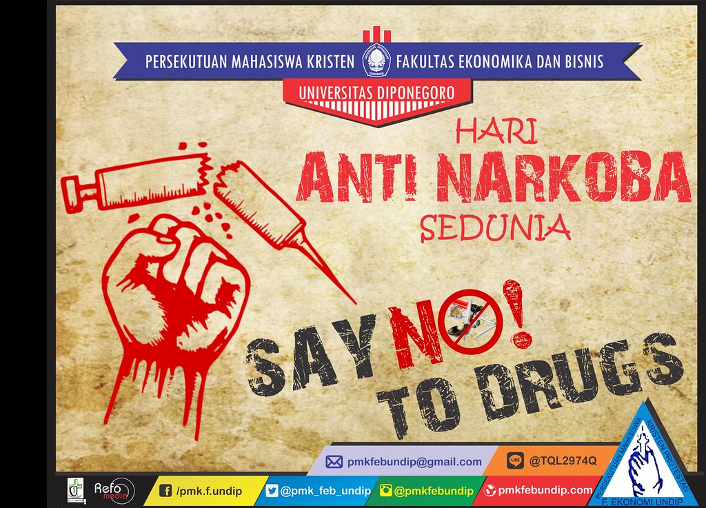 poster hari anti narkoba sedunia PMK FEB Undip Flickr