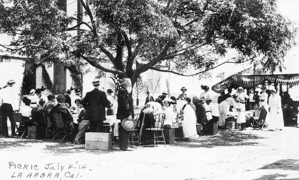 Fourth of July picnic, La Habra, 1914 There are no known c… Flickr