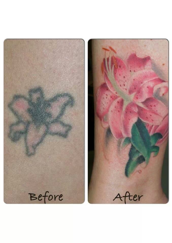 Stargazer lily Tattoo Cover Up by Russ Bagwell at Royal Av… Flickr