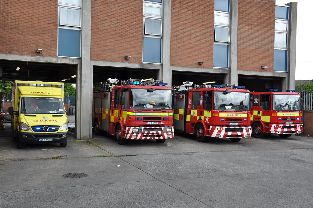 Dublin Fire Brigade North Strand Fire Station Line Up Flickr