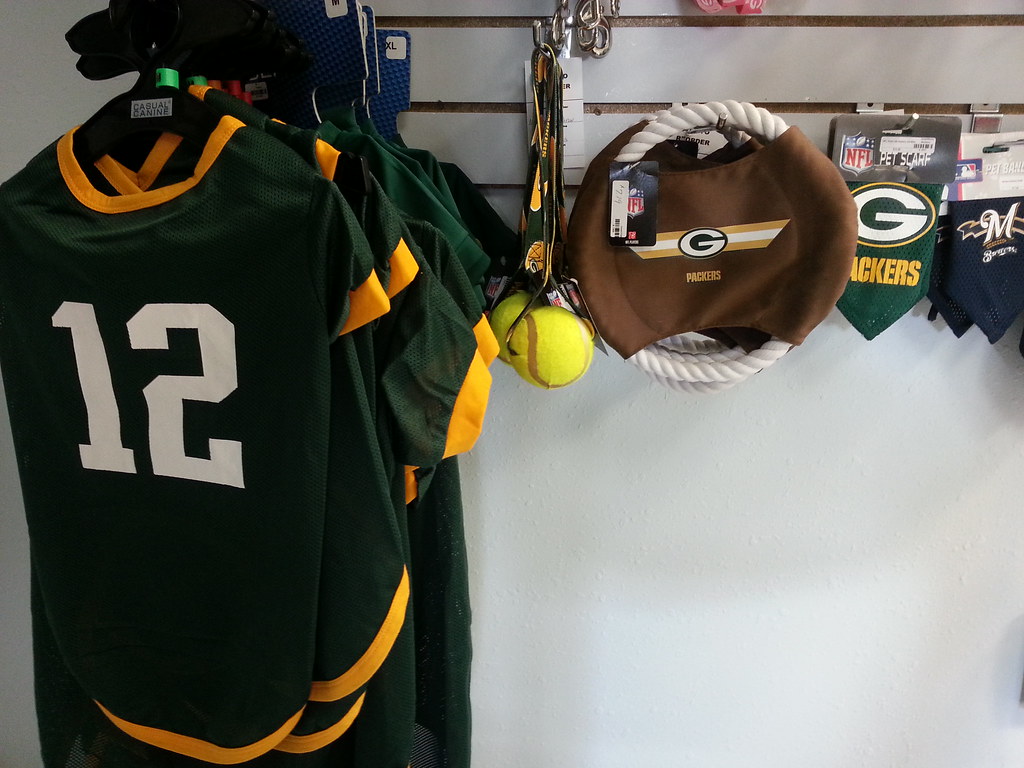 Packer Jersey and Apparel for Dogs at Wags and Whiskers in… Flickr