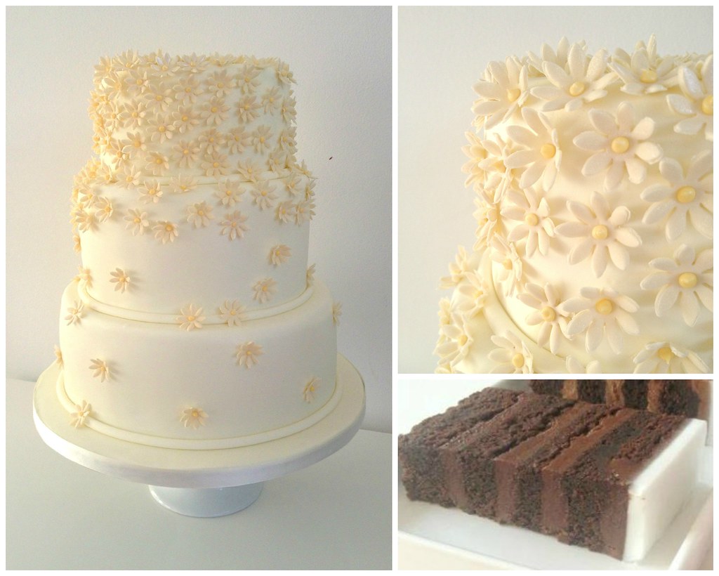 Chocolate Daisy Wedding Cake East Bridgford Hill A three t… Flickr