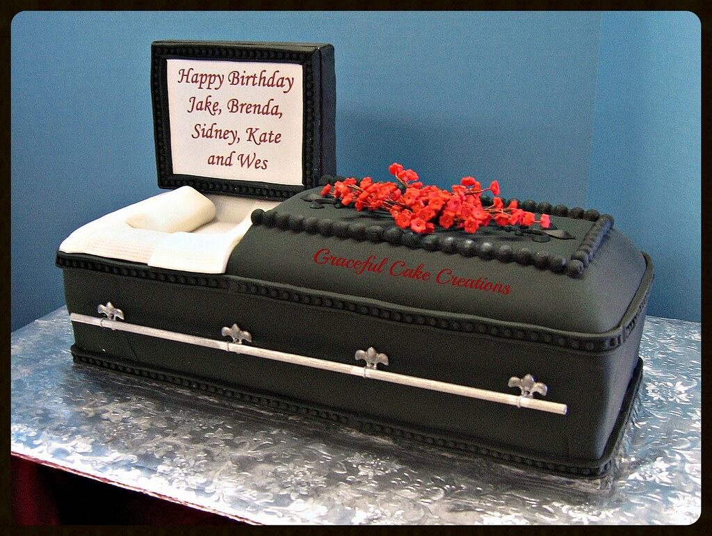 3 D Casket Birthday Cake Grace Tari Flickr