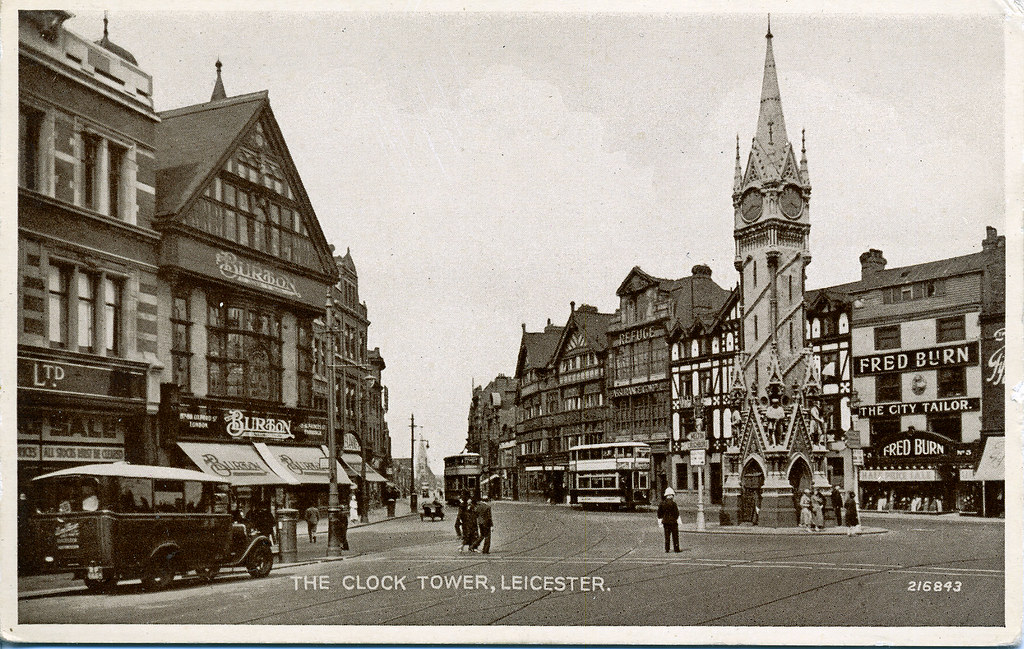 Leicester old postcard 2 Leicester old postcard scanned in… Flickr