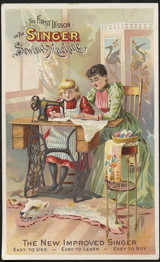 The first lesson on the Singer sewing machine the new im… Flickr