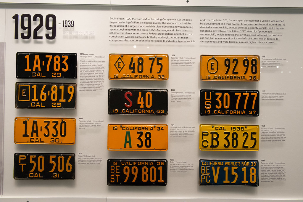 California License Plates 19291939 Beginning in 1929 the … Flickr