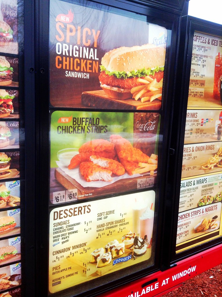 Burger King Drive Thru Menu Burger King Drive Through Menu… Flickr