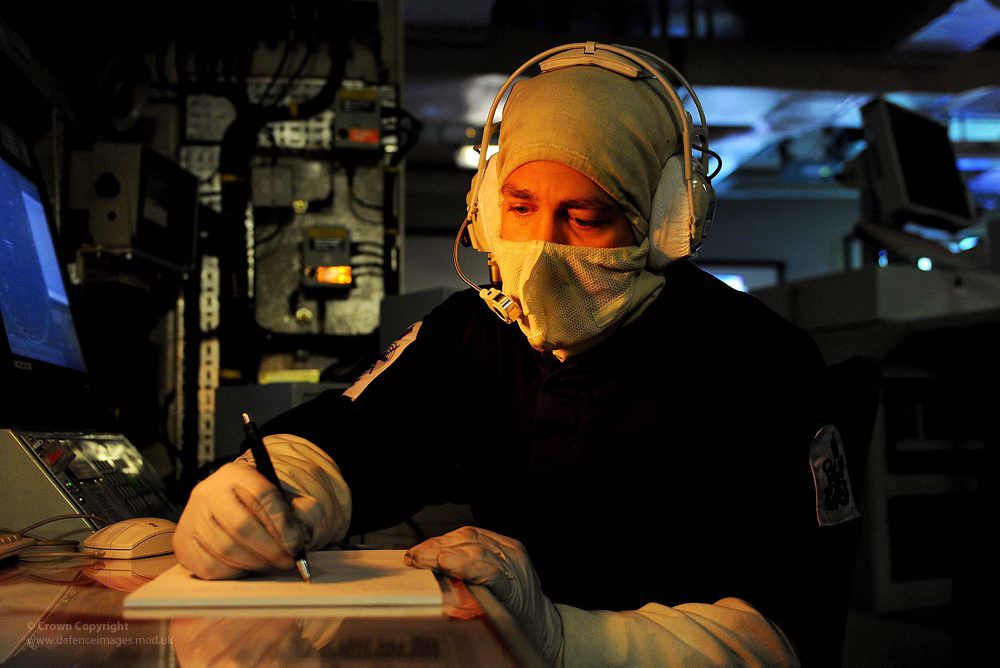 Sailor Wearing Anti Flash Clothing A Royal Navy sailor at … Flickr