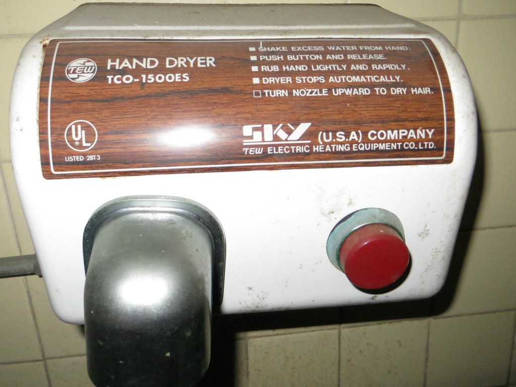 Sky (USA) hand dryer Manufactured by TEW, which stands for… Flickr