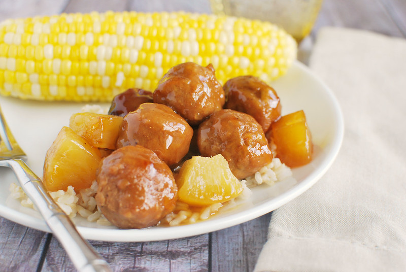 Slow Cooker Hawaiian Meatballs Fake Ginger